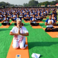 Where was india's first yoga day celebrated?